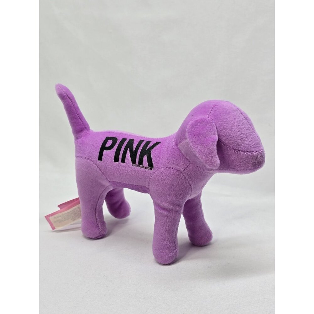Victoria’s Secret Pink Love Plush Dog Light Purple Lavender Velour Y2K decor